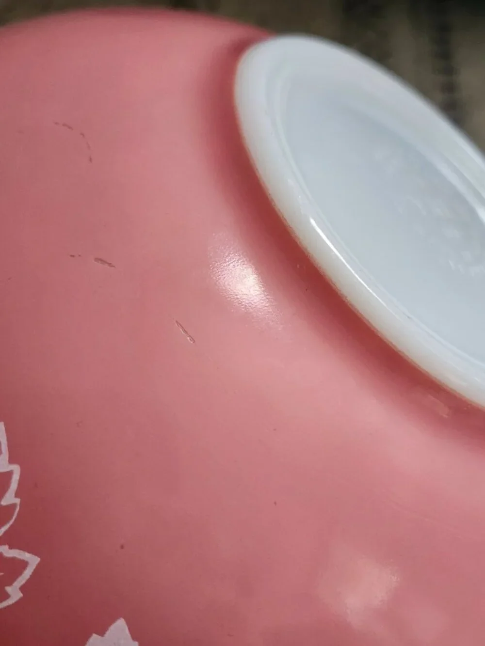 444 only. 442 sold. Pyrex pink Gooseberry 444